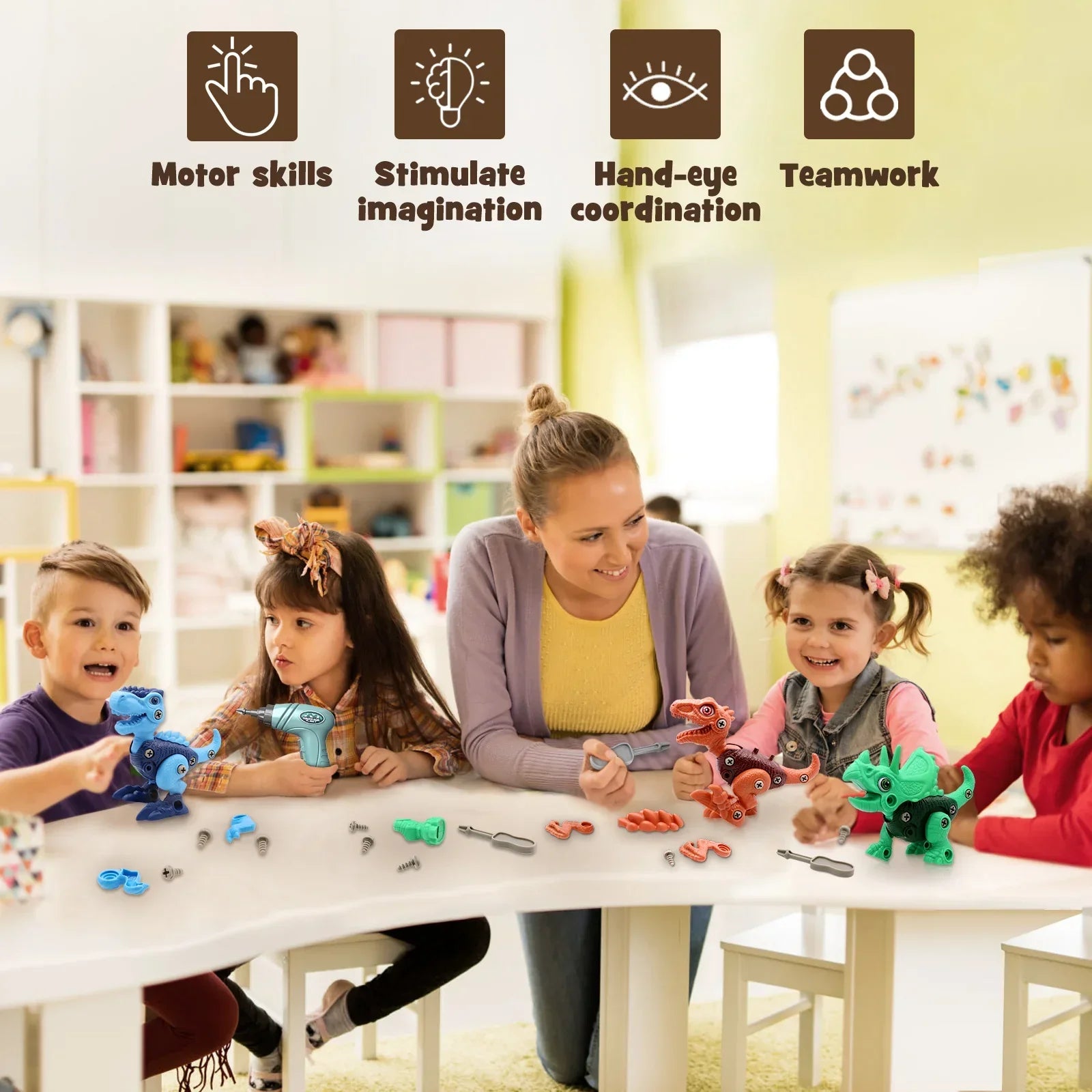 Temporary 50% Discount | DIY Dinosaur Building Blocks