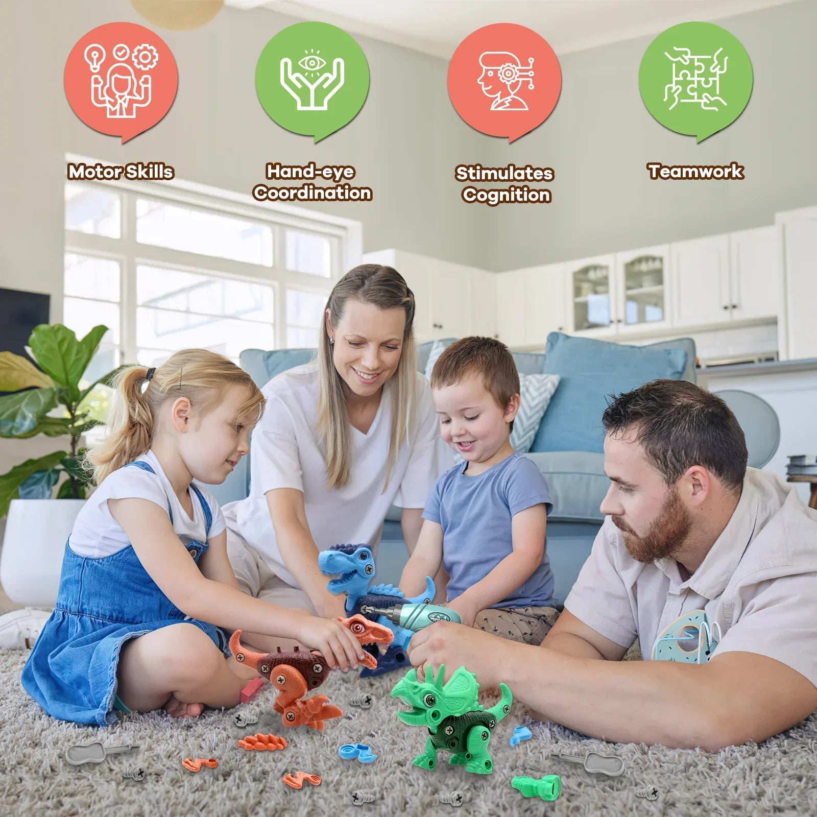 Temporary 50% Discount | DIY Dinosaur Building Blocks