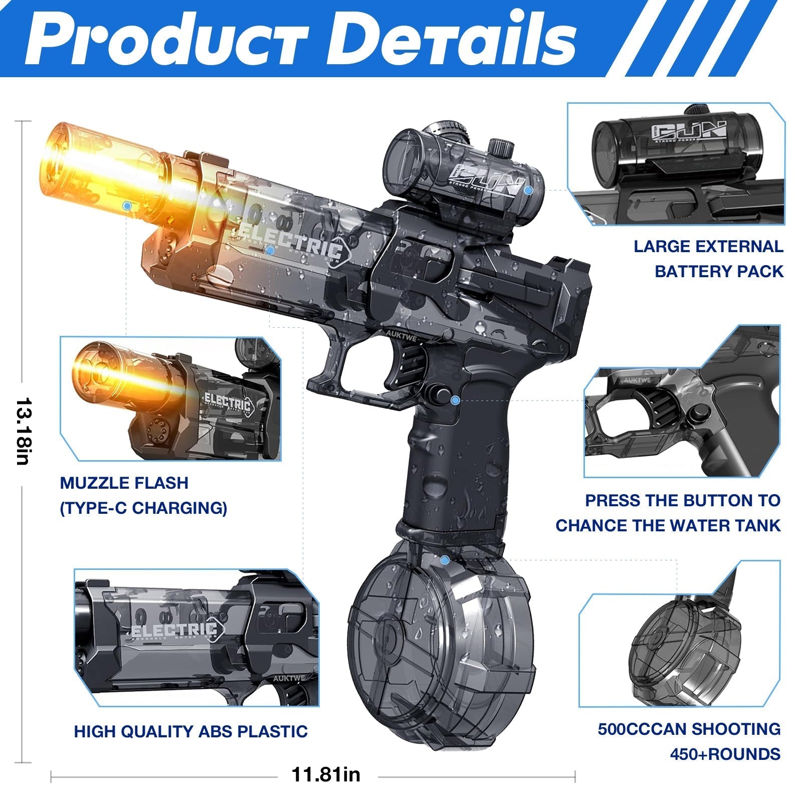 50% Off Temporary | Hydro Water Blaster Designed for Outdoor Battles!