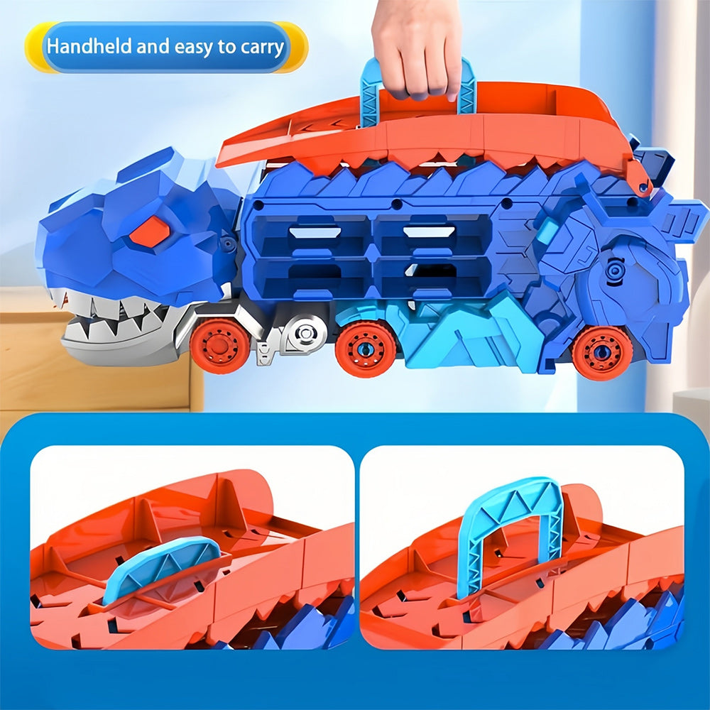 Temporary 50% Discount | Dinosaur Transport Truck with Folding Slide