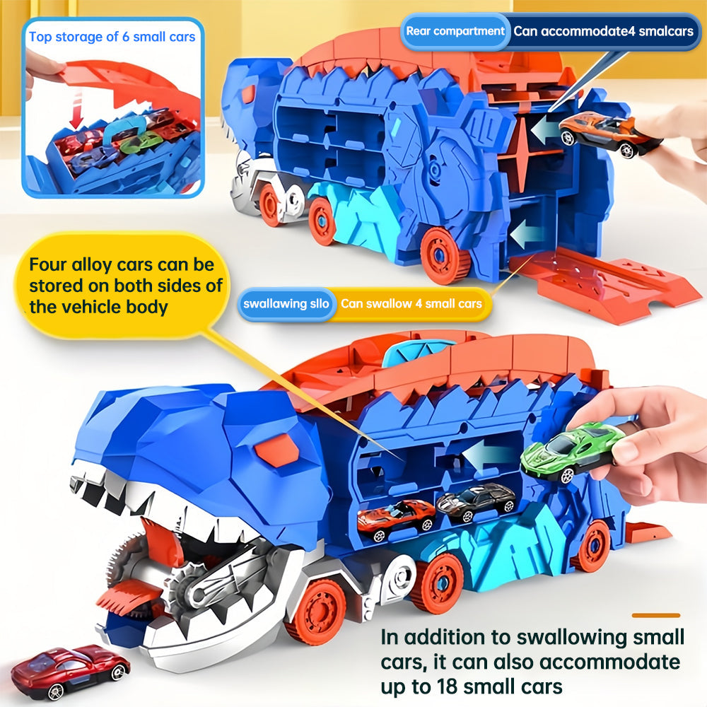 Temporary 50% Discount | Dinosaur Transport Truck with Folding Slide