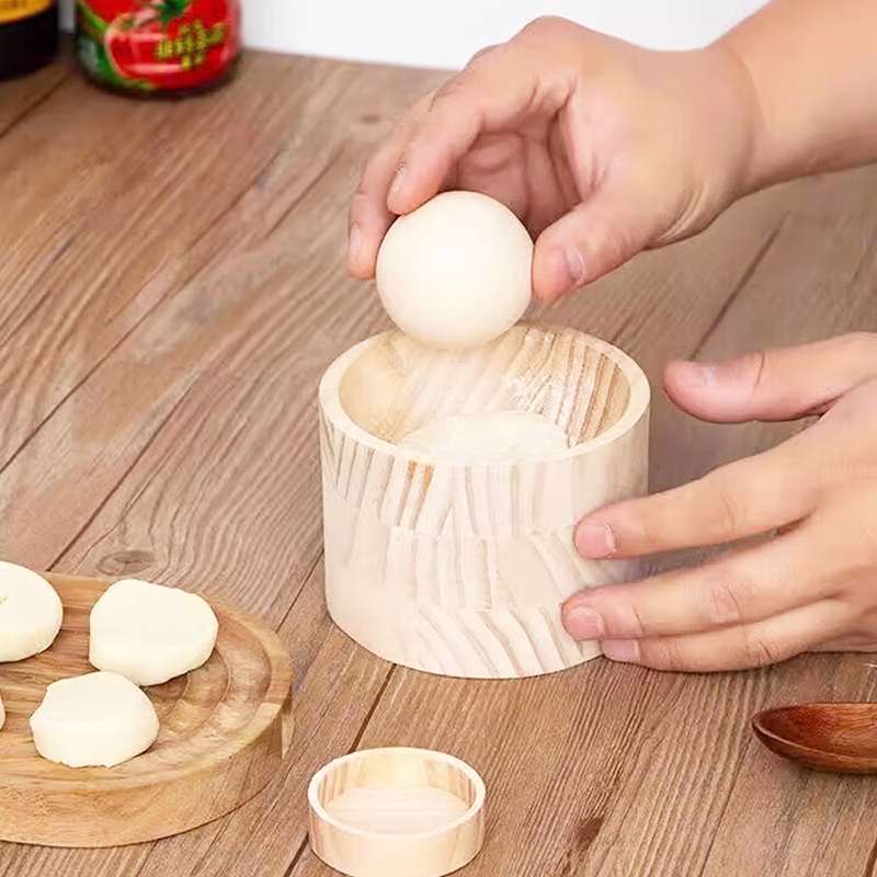 Dumpling Maker | Wooden Dough Press | Stick-Resistant Surface | DumpliForm