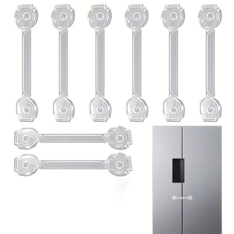 Childproof Cabinet Locks for Drawers and Refrigerators – Safety Set