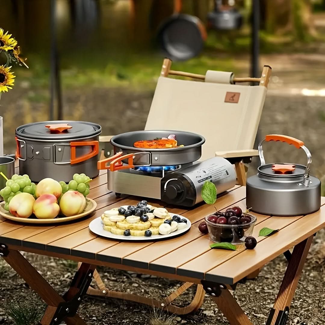 Portable Outdoor Cooking Kit – Lightweight Set for Camping