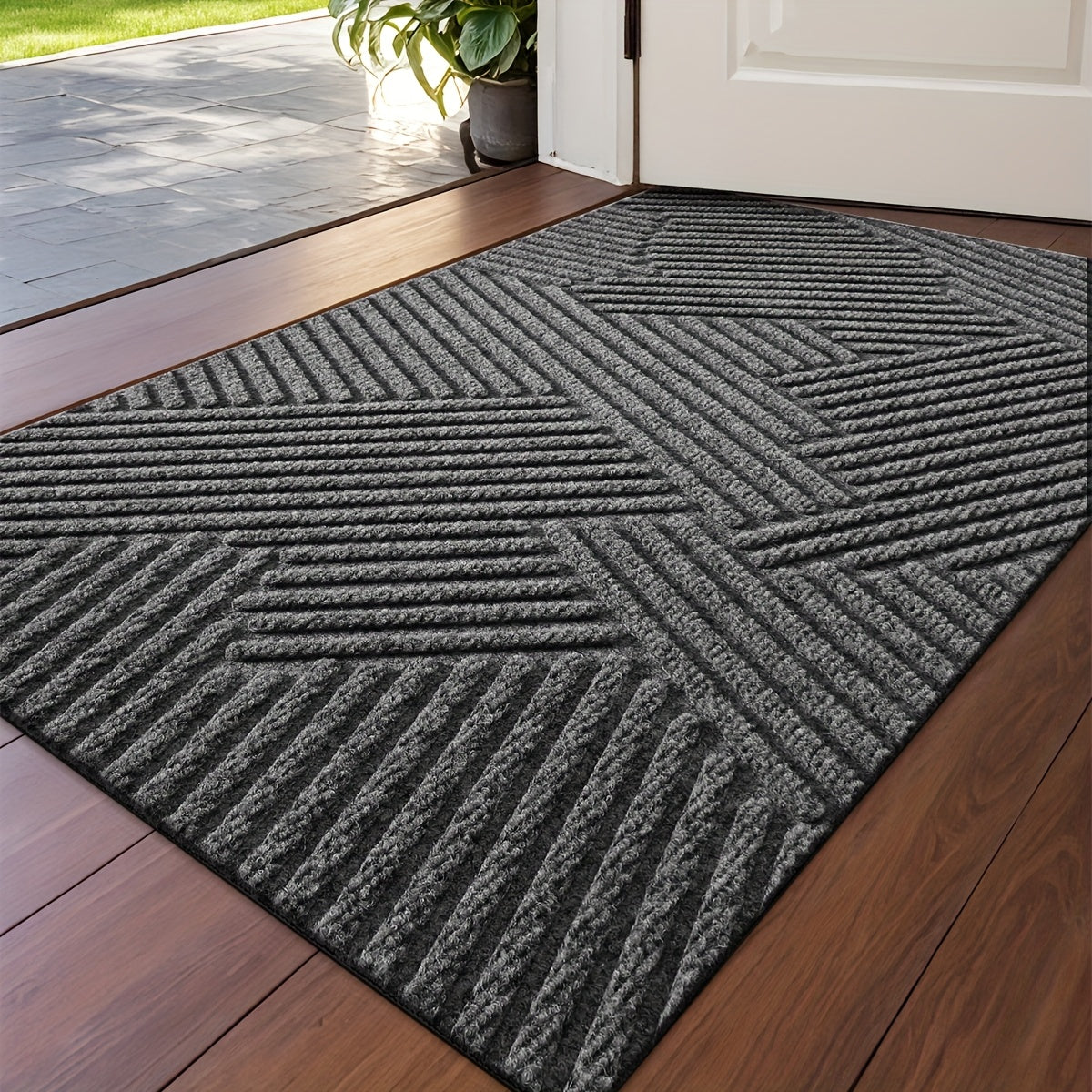 Stylish Non-Slip Geometric Entryway Mat for Your Home