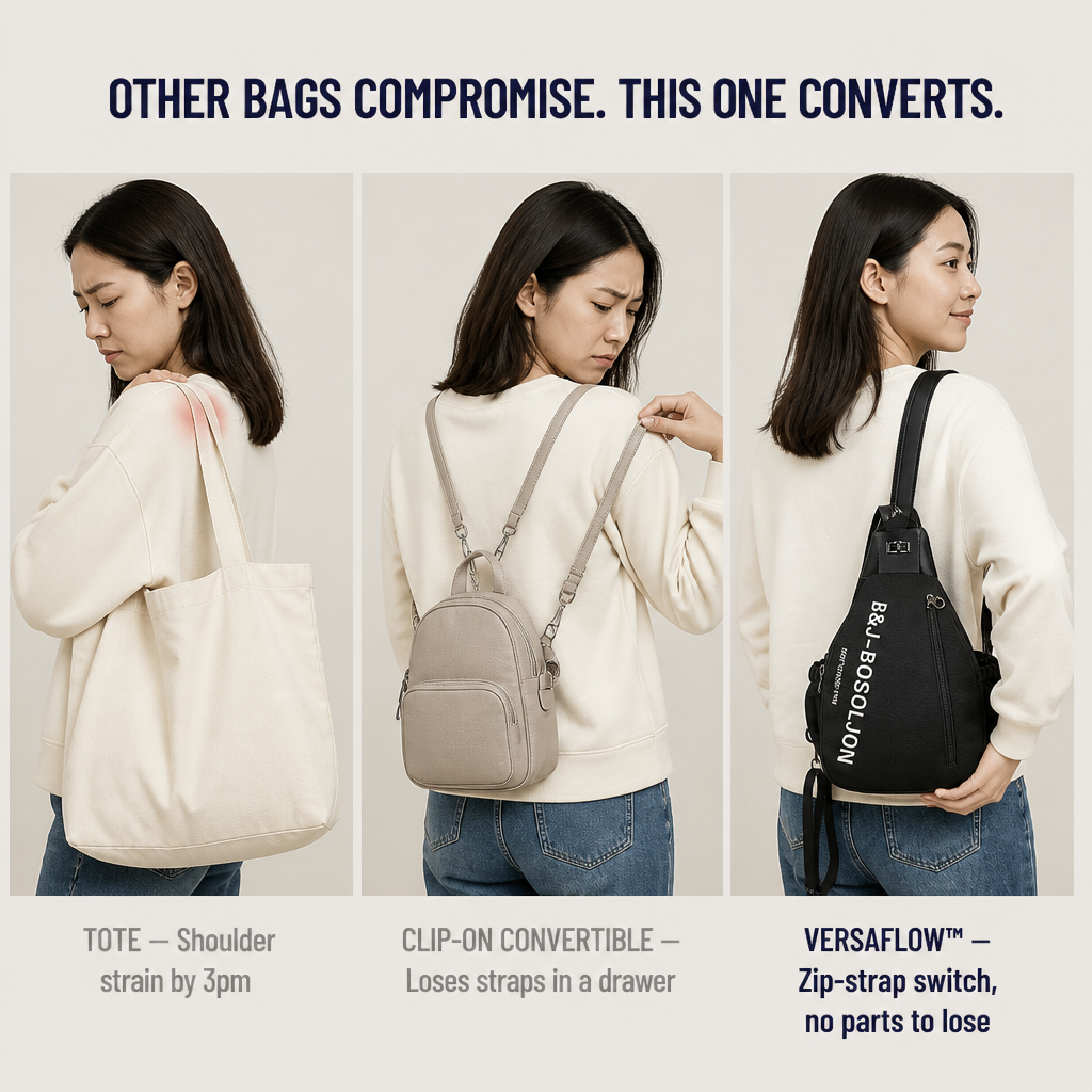 VersaFlow™ — Shift From Backpack to Sling in Just 3 Seconds