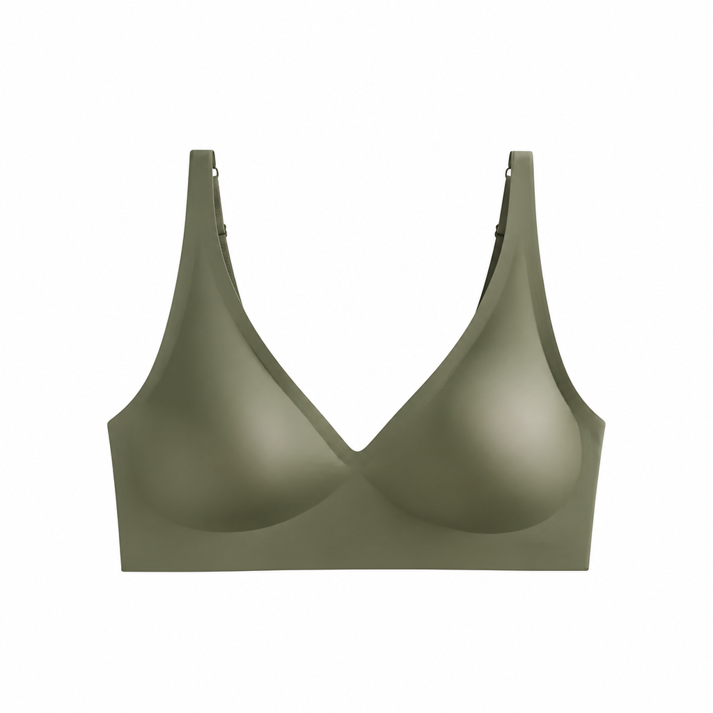 SilkenEase™ – Wire-Free V-Neck Comfort Bra, Invisible Fit