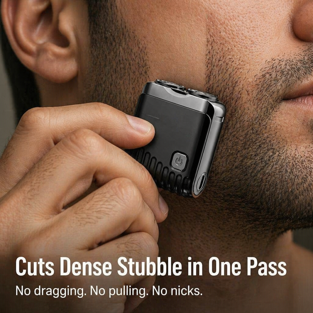 TitanGlide™ — Achieve a Precise, Skin-Friendly Shave That Fits in Your Pocket