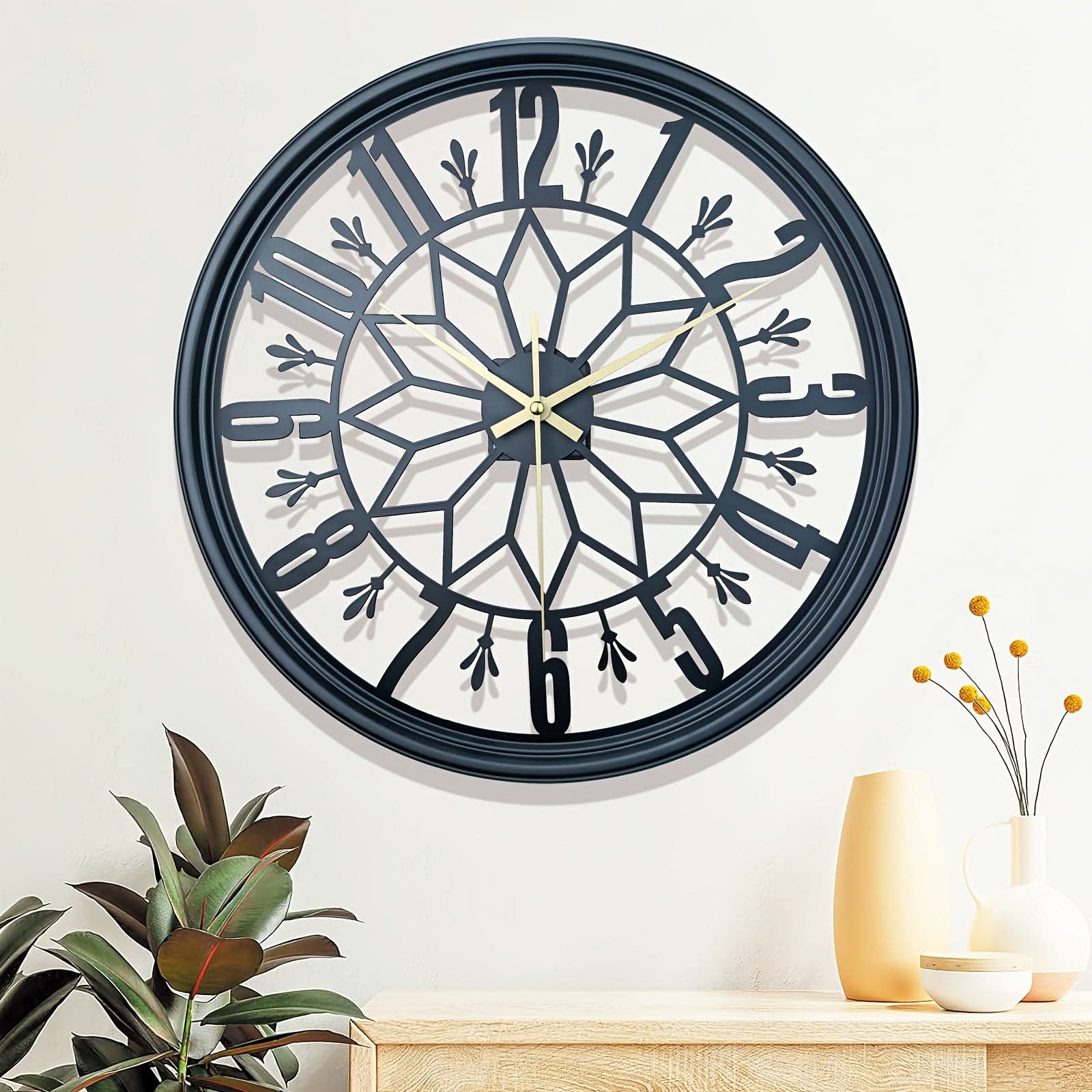 40 cm Contemporary Iron Wall Clock in Modern Design