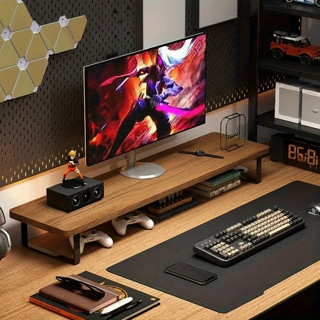 Elevate Your Workspace with the Apex Monitor Stand & Organizer