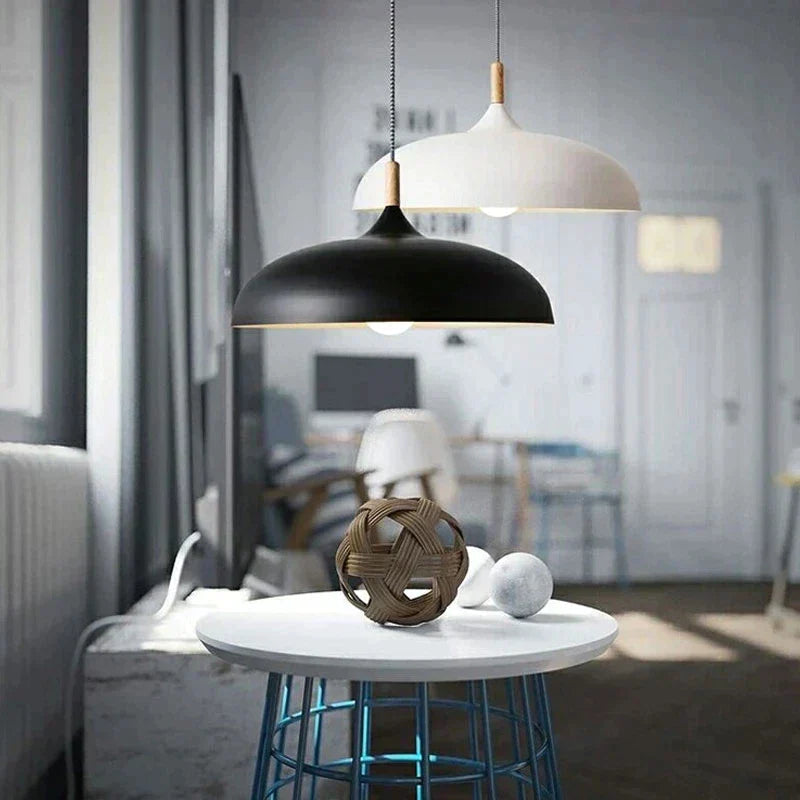 Ceiling Lamp Made from Northern Oak