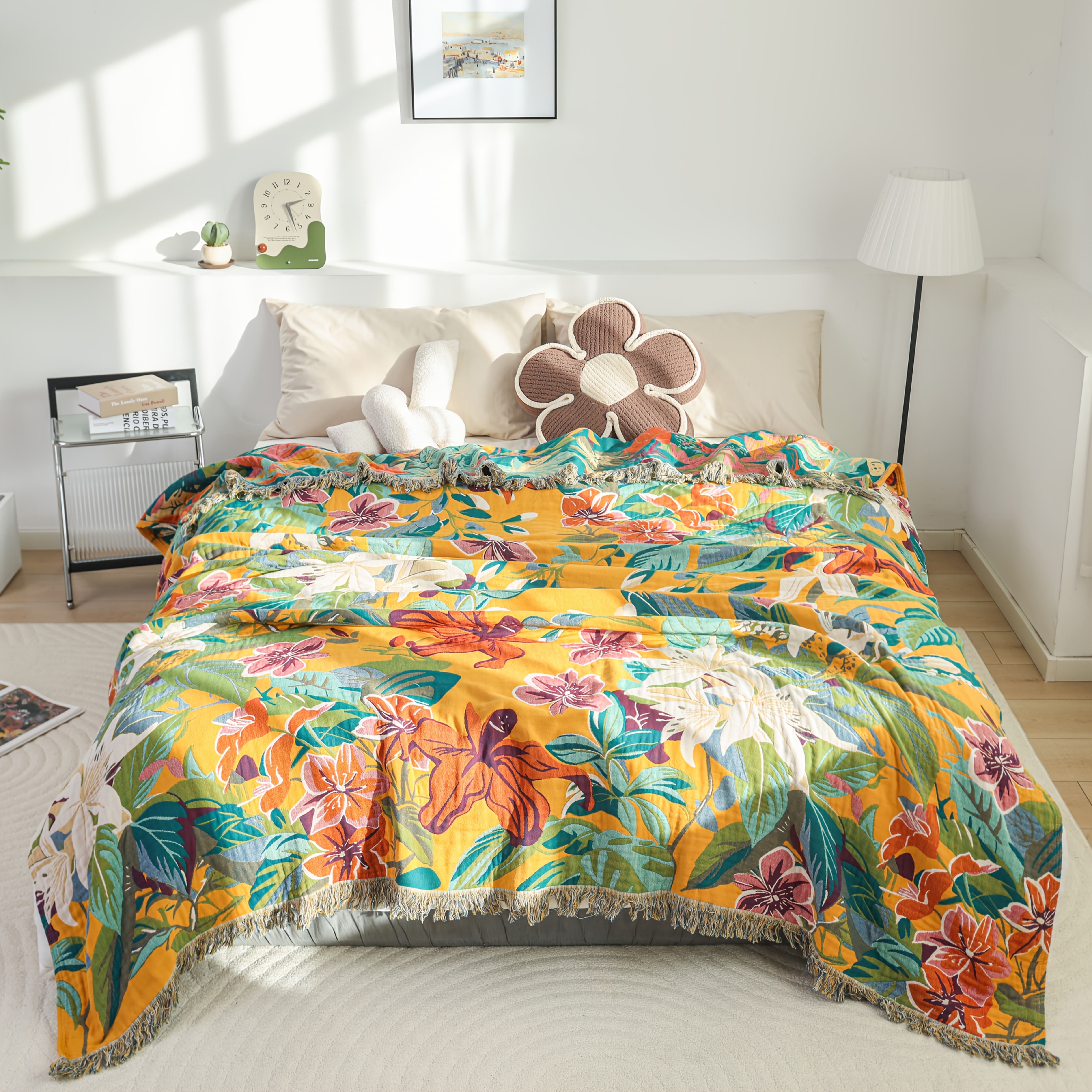 SerenityWeave – Lightweight Cotton Blanket for Refreshing Sleep