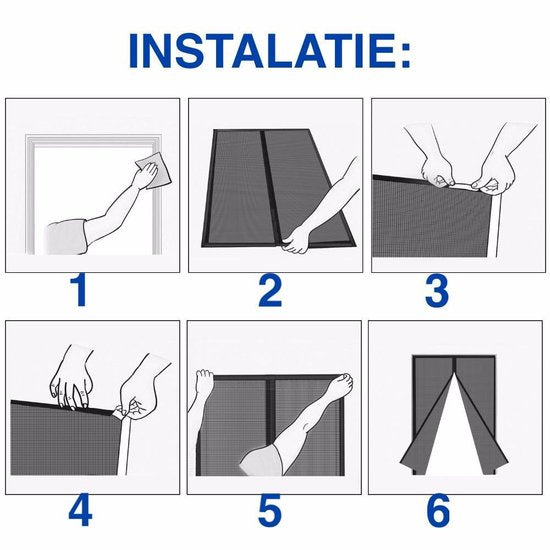 InsectShield Magnetic Screen Door for Easy Ventilation