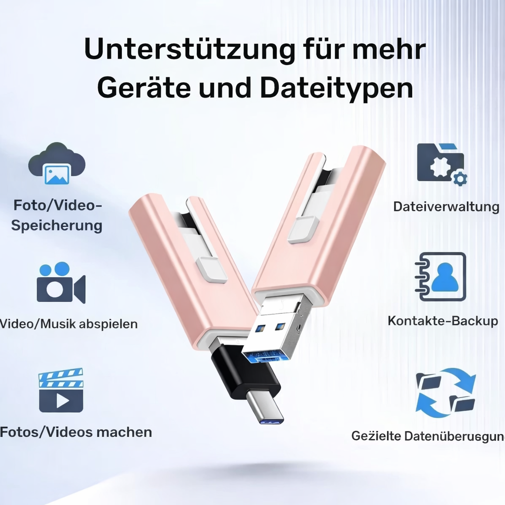 USB Drive | Expanded Storage | Multi-Port Data Transfer | SnapStick