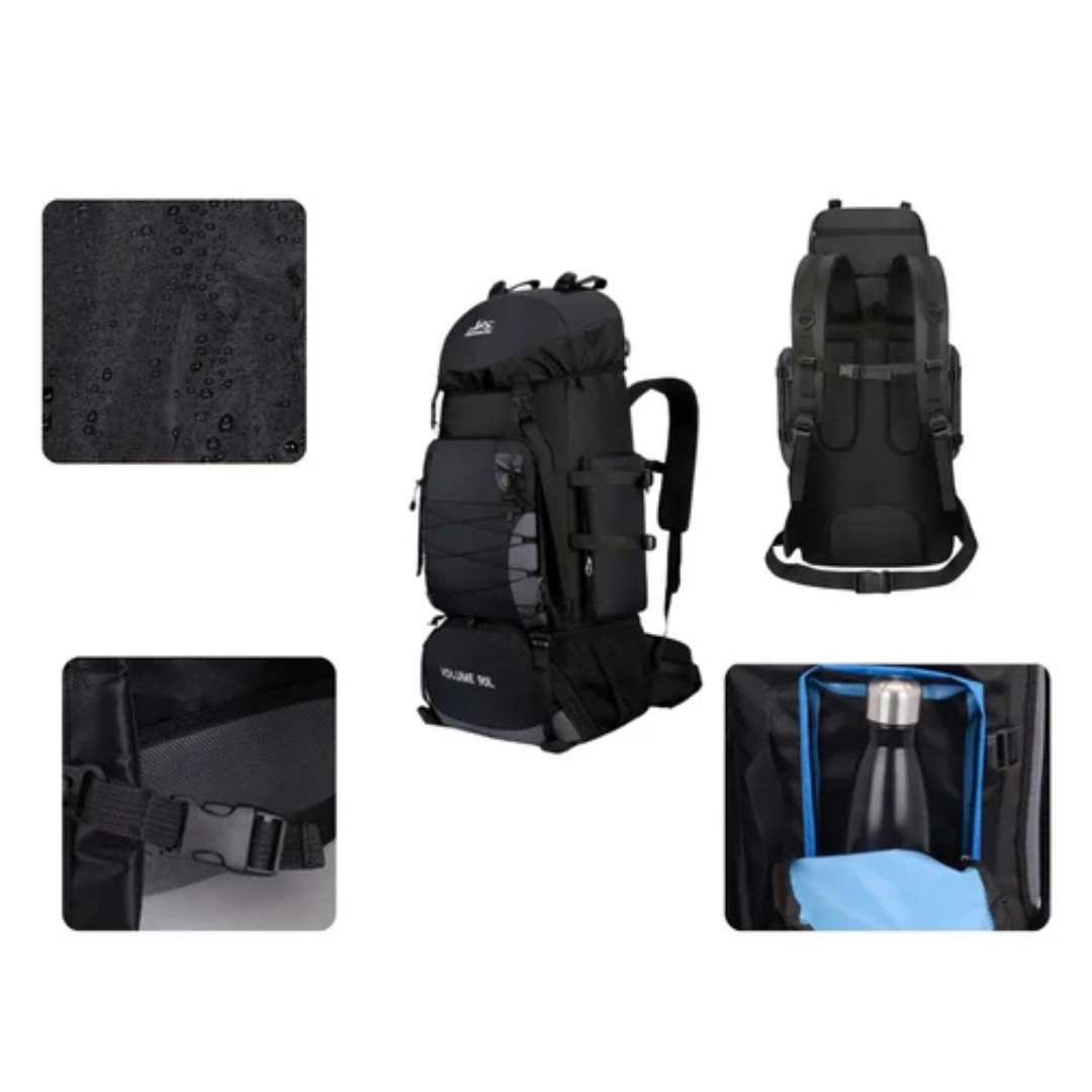 Adventure-Ready 90L Backpack - Waterproof & Lightweight