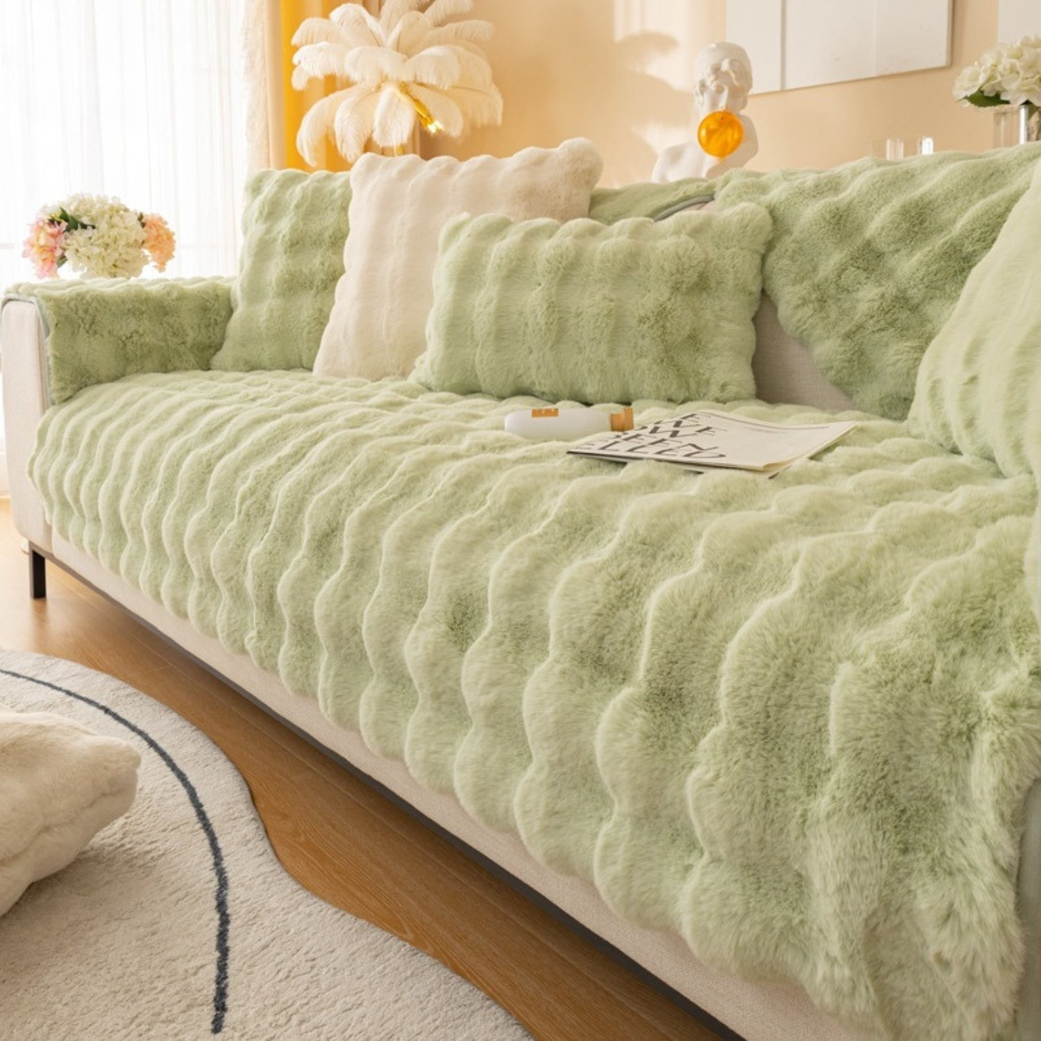 CuddleGuard™ — Wrap Your Sofa in Unshakable Cozy Armor Against Claws and Spills