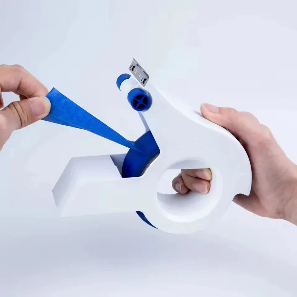 Tape Dispenser with Cutter | Painter's Tape up to 50 mm | For Walls, Wood, Glass