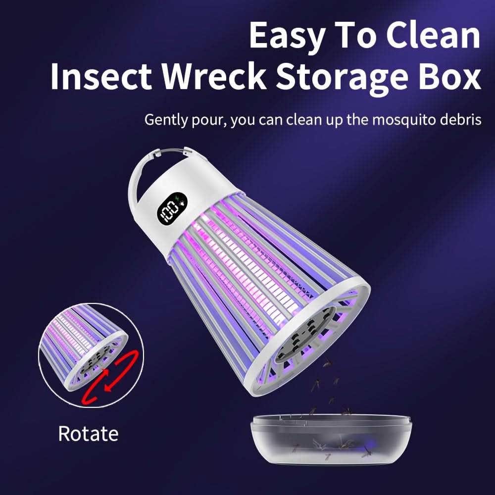 Cordless Mosquito Zapper with Hook for Easy Hanging