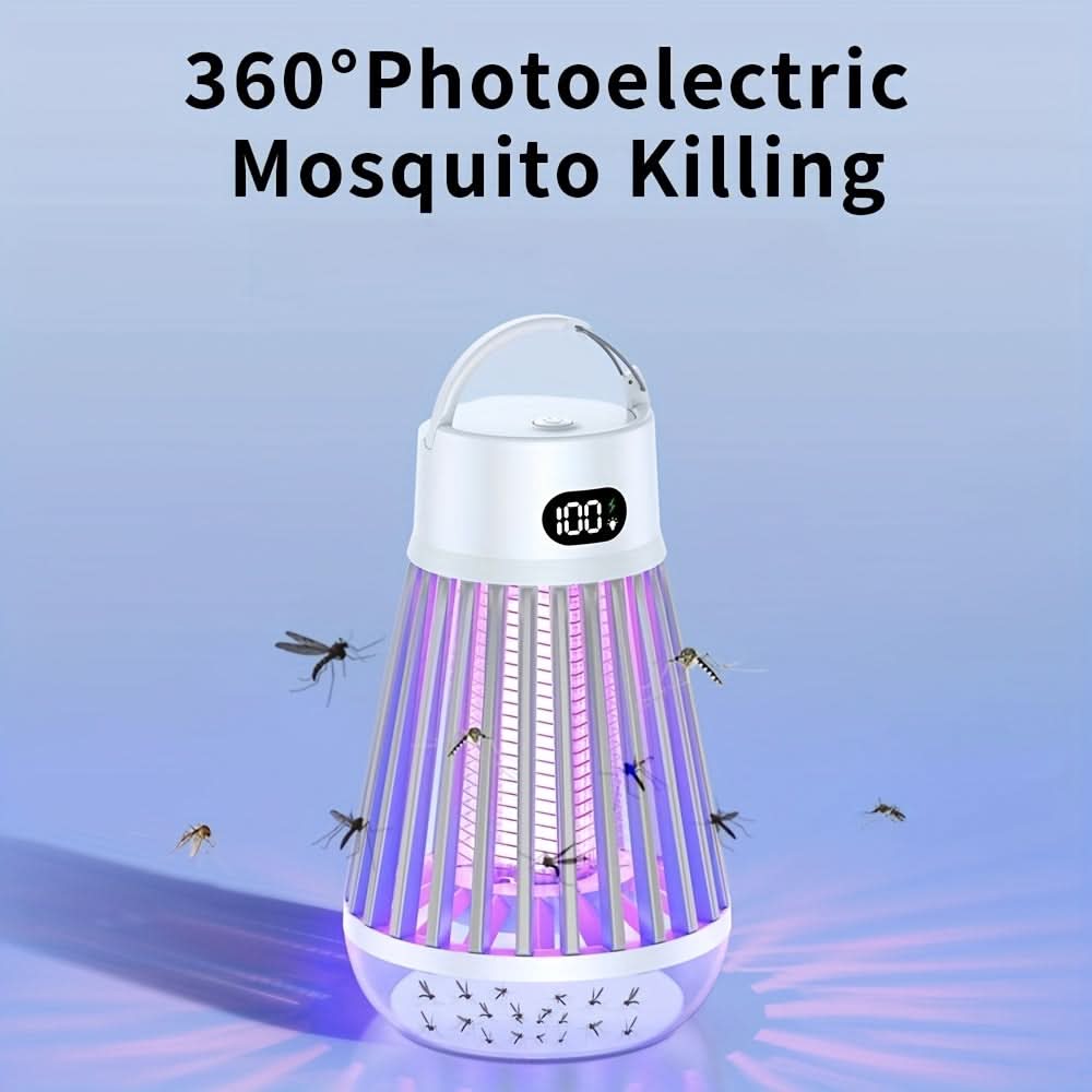 Cordless Mosquito Zapper with Hook for Easy Hanging