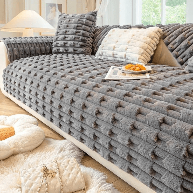 CozyAura™ Velvet Sofa Wrap — Wrap Your Sofa in Irresistible Warmth and Lasting Protection
