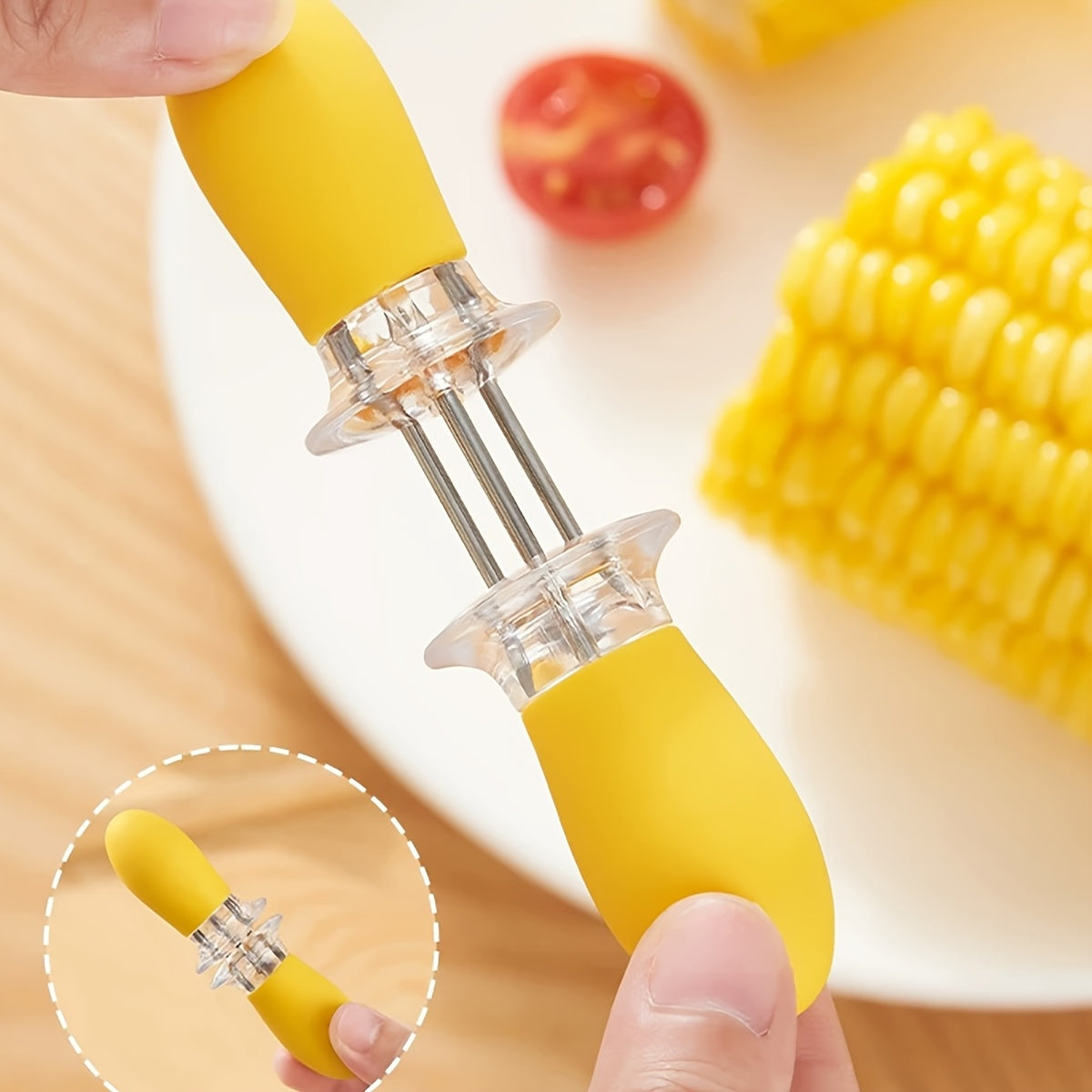 EasyServe Stainless Steel Corn Handlers for Effortless BBQ Enjoyment