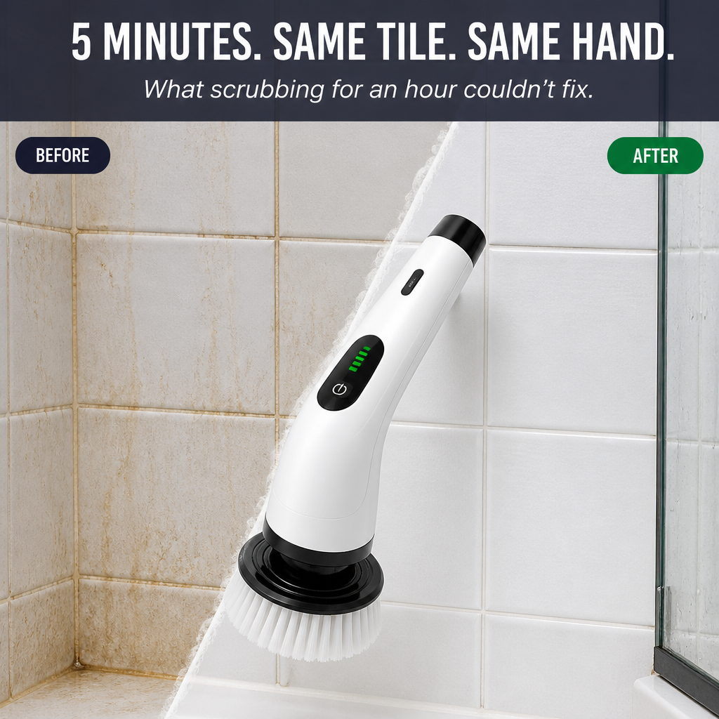 TurboShine™ — Whirl Away Dirt in Half the Time | 8 Heads + Extension Pole