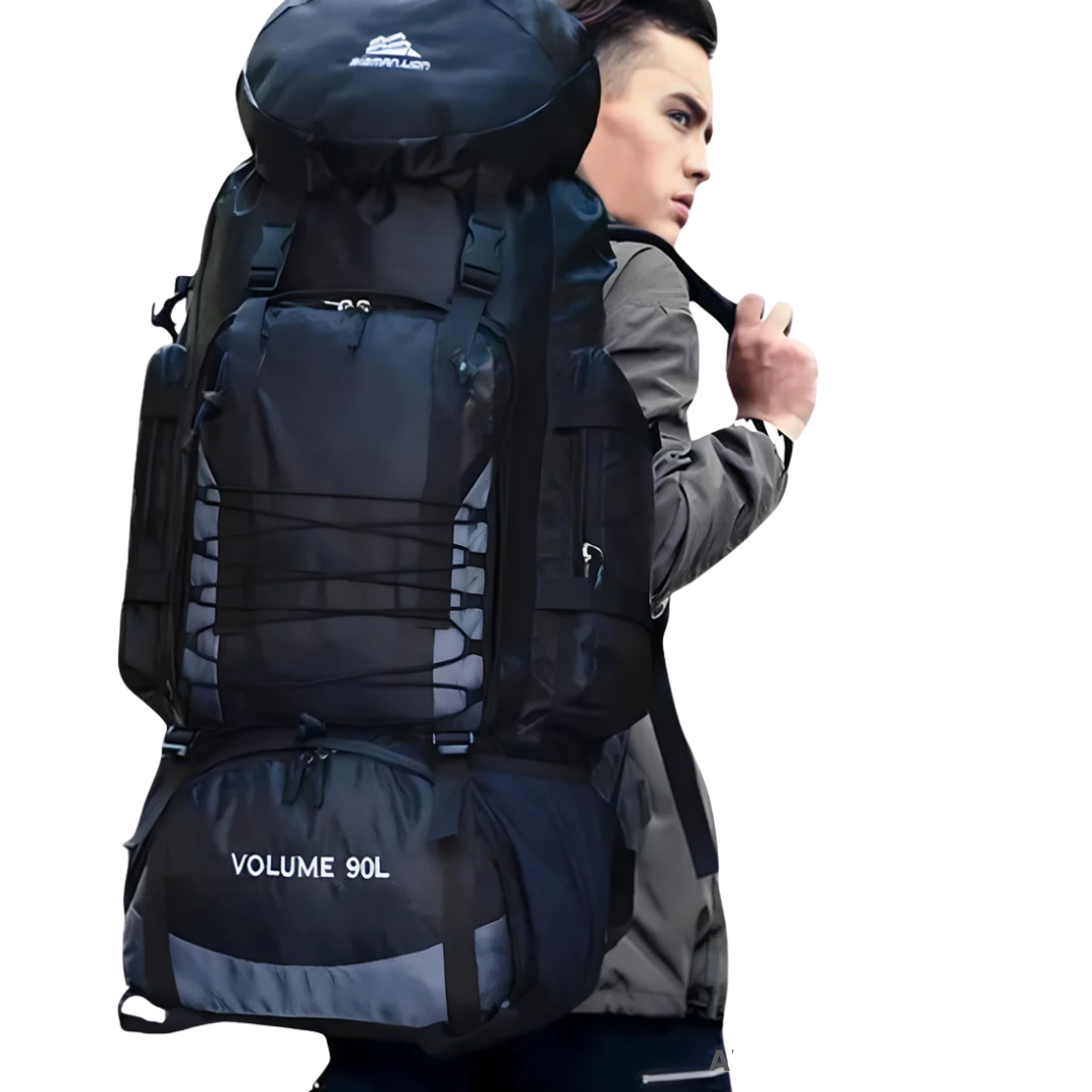 Adventure-Ready 90L Backpack - Waterproof & Lightweight