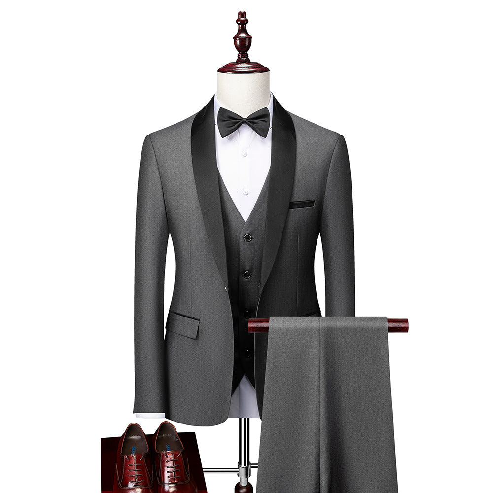 Men's Tailored Three-Piece Suit | Modern Slim Fit