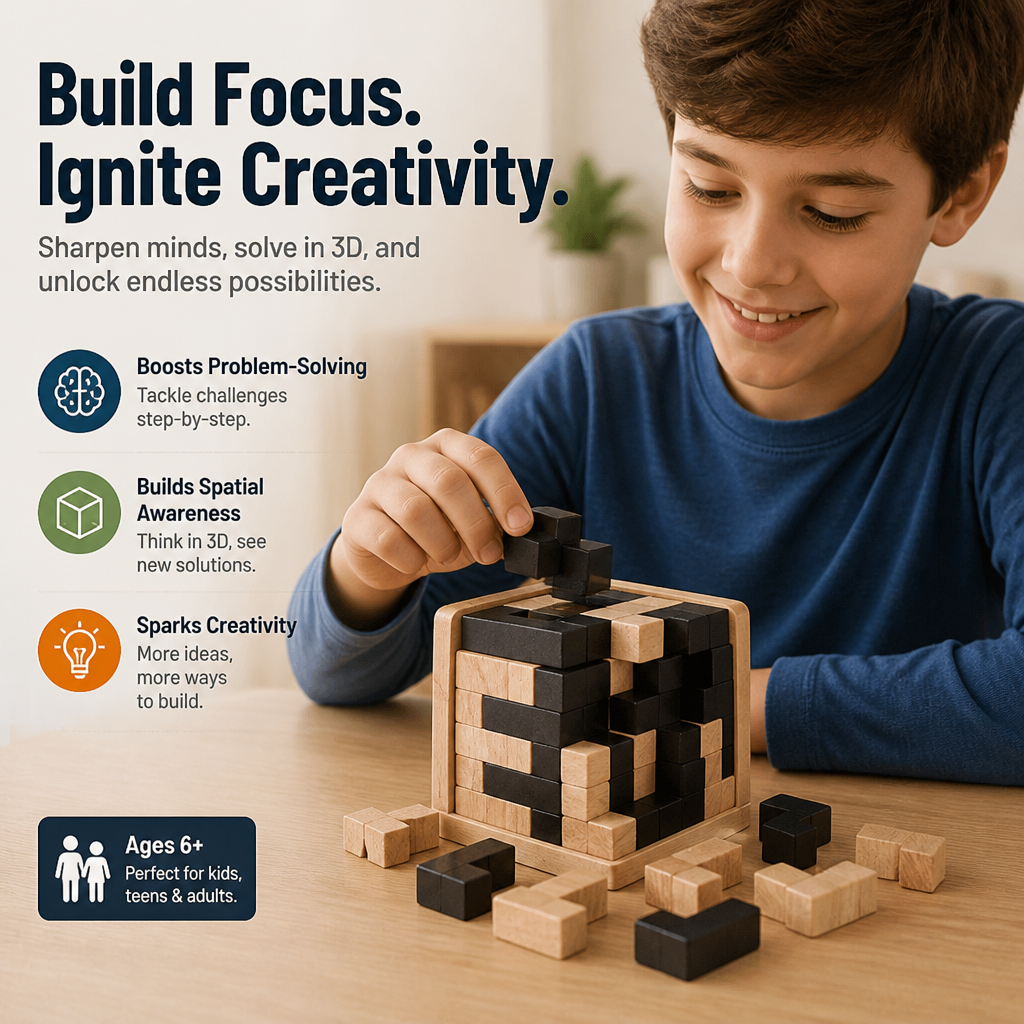 NeuroCraft™ MindCube — Unlock Laser Focus and Ignite Your Creative Genius