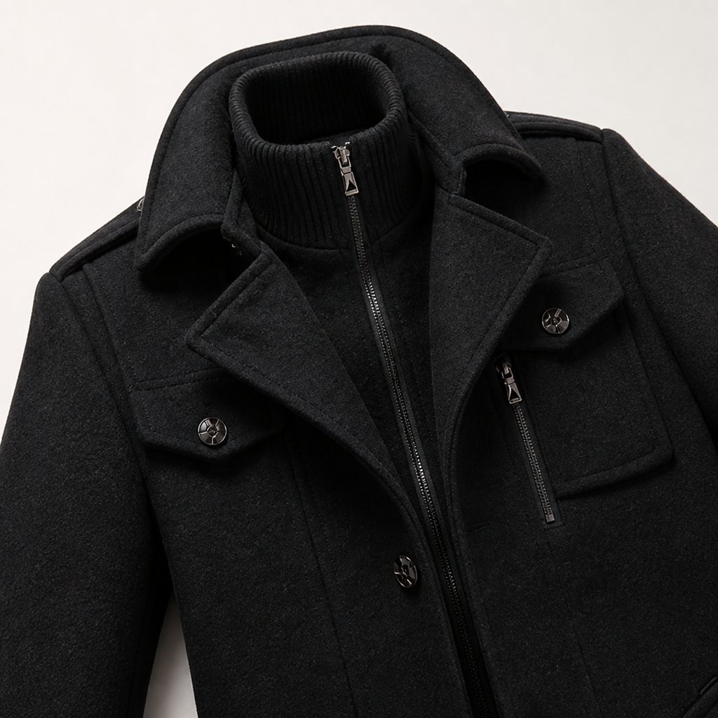 Double Shield Wool Coat™ — Command Warmth and Confidence Wherever You Go