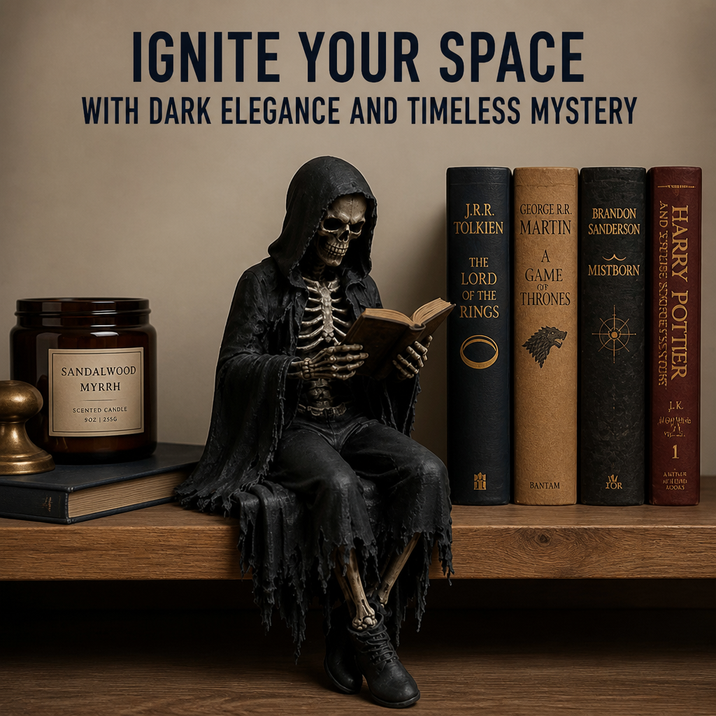 ObscuraSentinel™ — Ignite Your Space with Dark Elegance and Timeless Mystery
