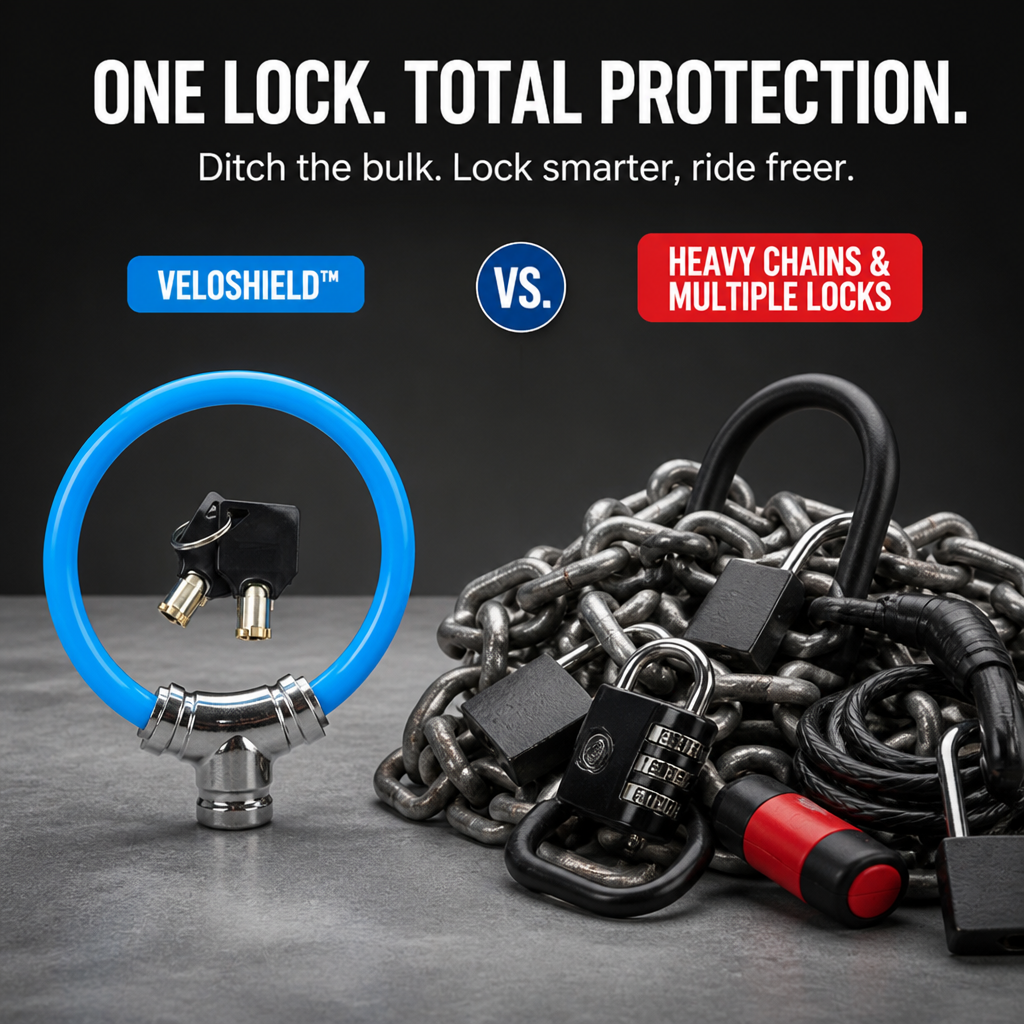 VeloShield™ Cable Lock — Feel Unbreakable Freedom Without the Bulk or Weight