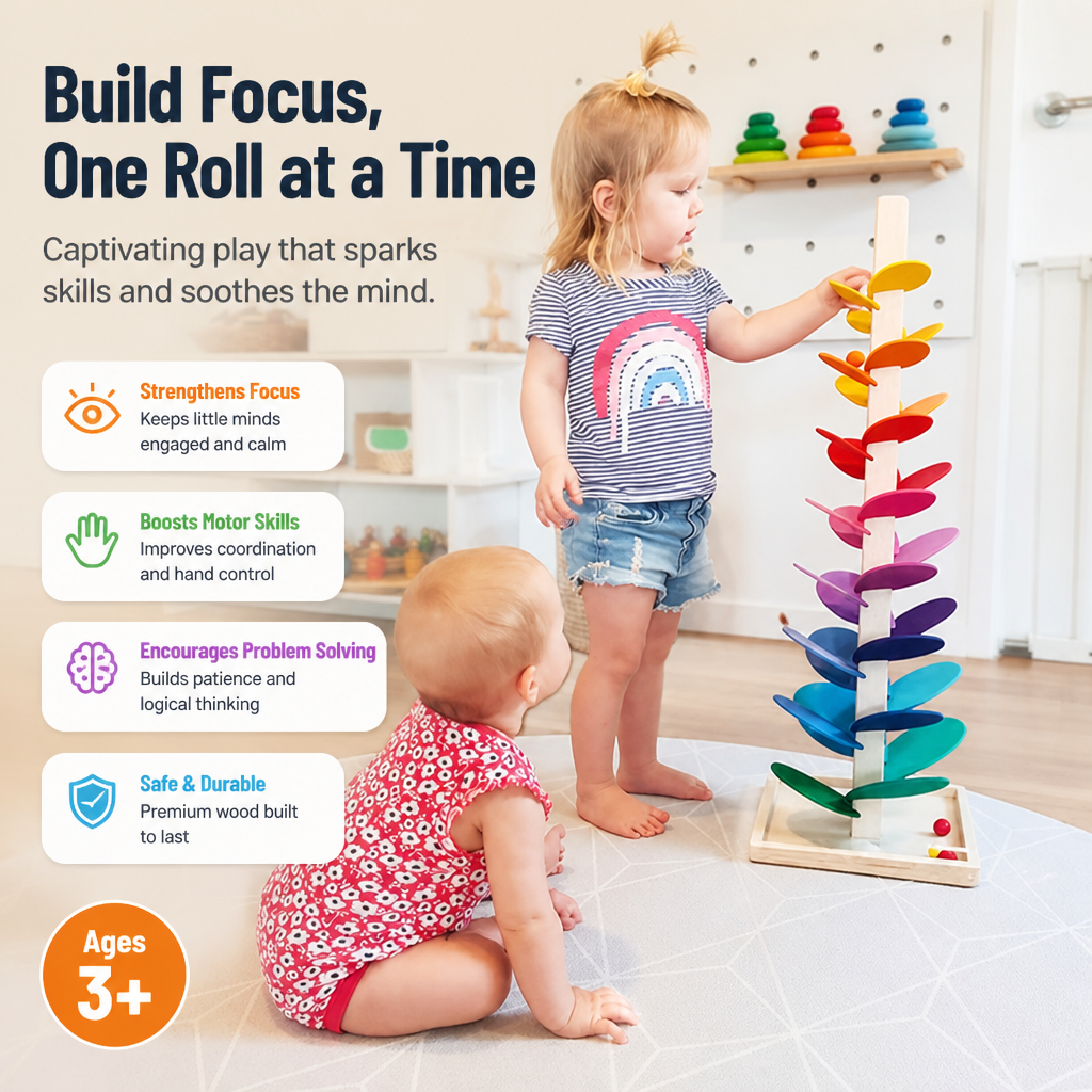 VividSpin™ — Ignite Your Child’s Focus and Joy with Every Stunning Marble Roll