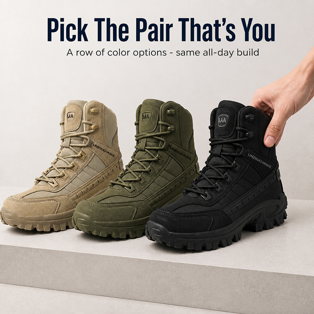 IronDash™ Tactical Boots — Command Every Terrain with Dry, Steady Confidence