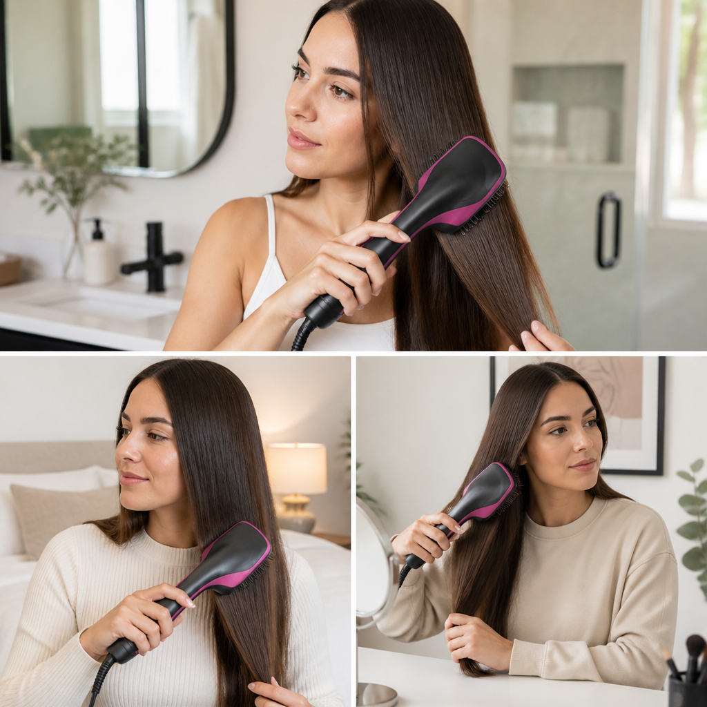 LuxeMist™ Ionic Styling Comb — Unleash Effortless Shine and Frizz-Free Confidence Every Day
