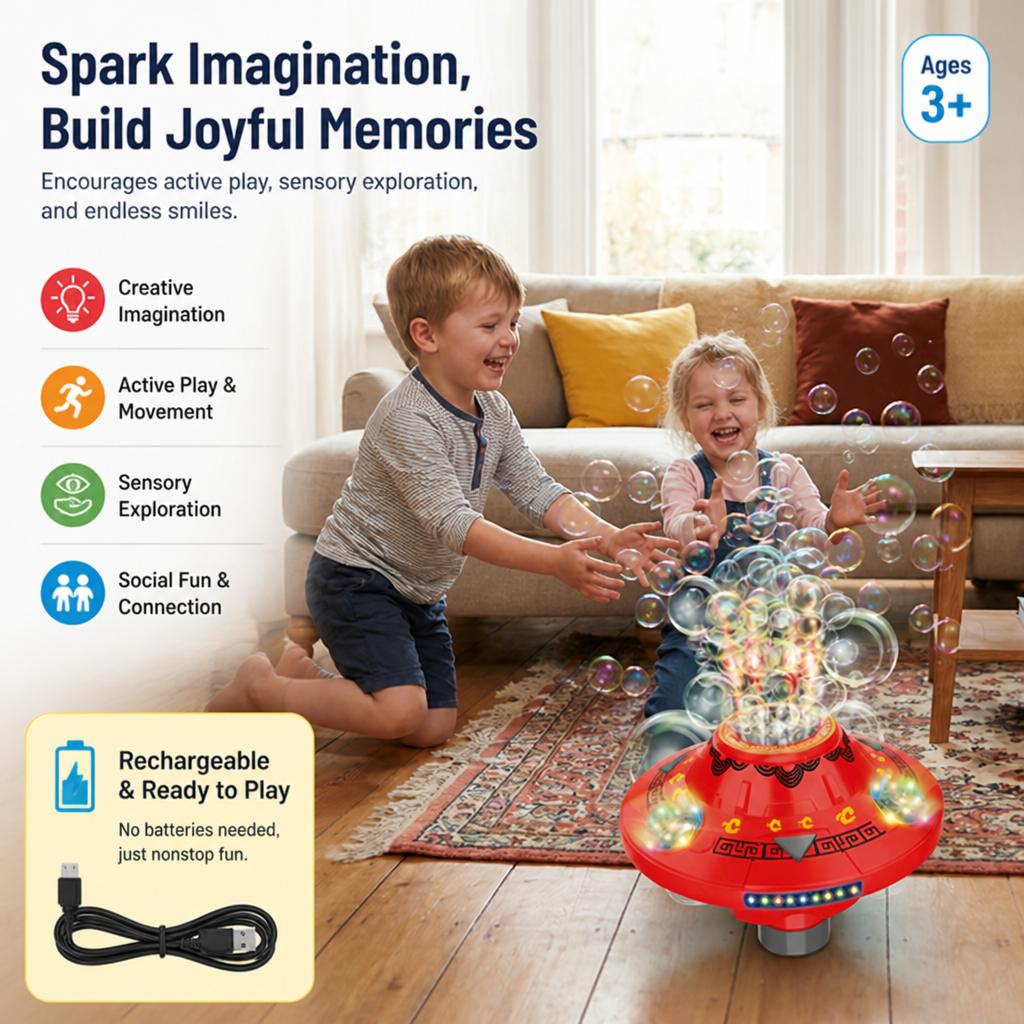 DazzleSphere™ — Ignite Endless Wonder with Bubbles That Glow and Spin Pure Joy