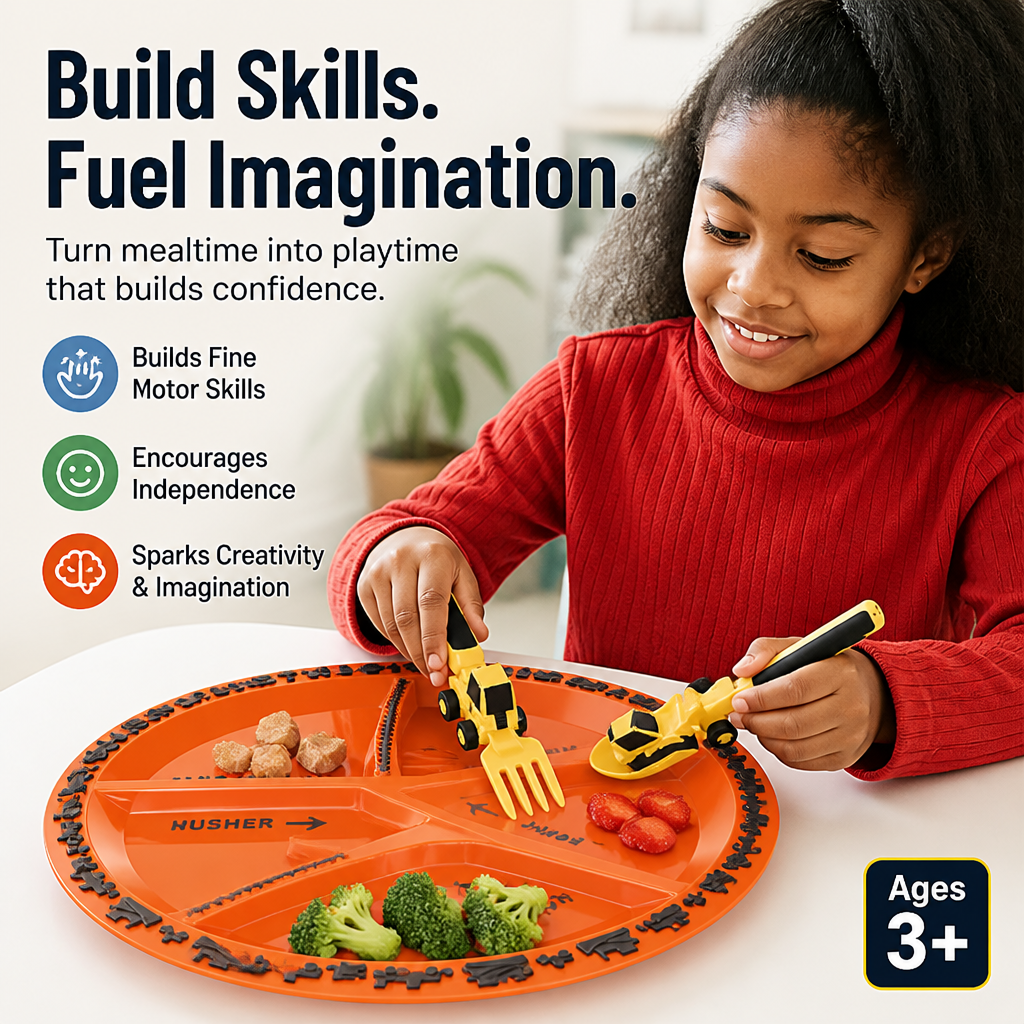 TurboTots™ Cutlery — Ignite Your Child’s Confidence and Turn Every Meal into Playful Adventure