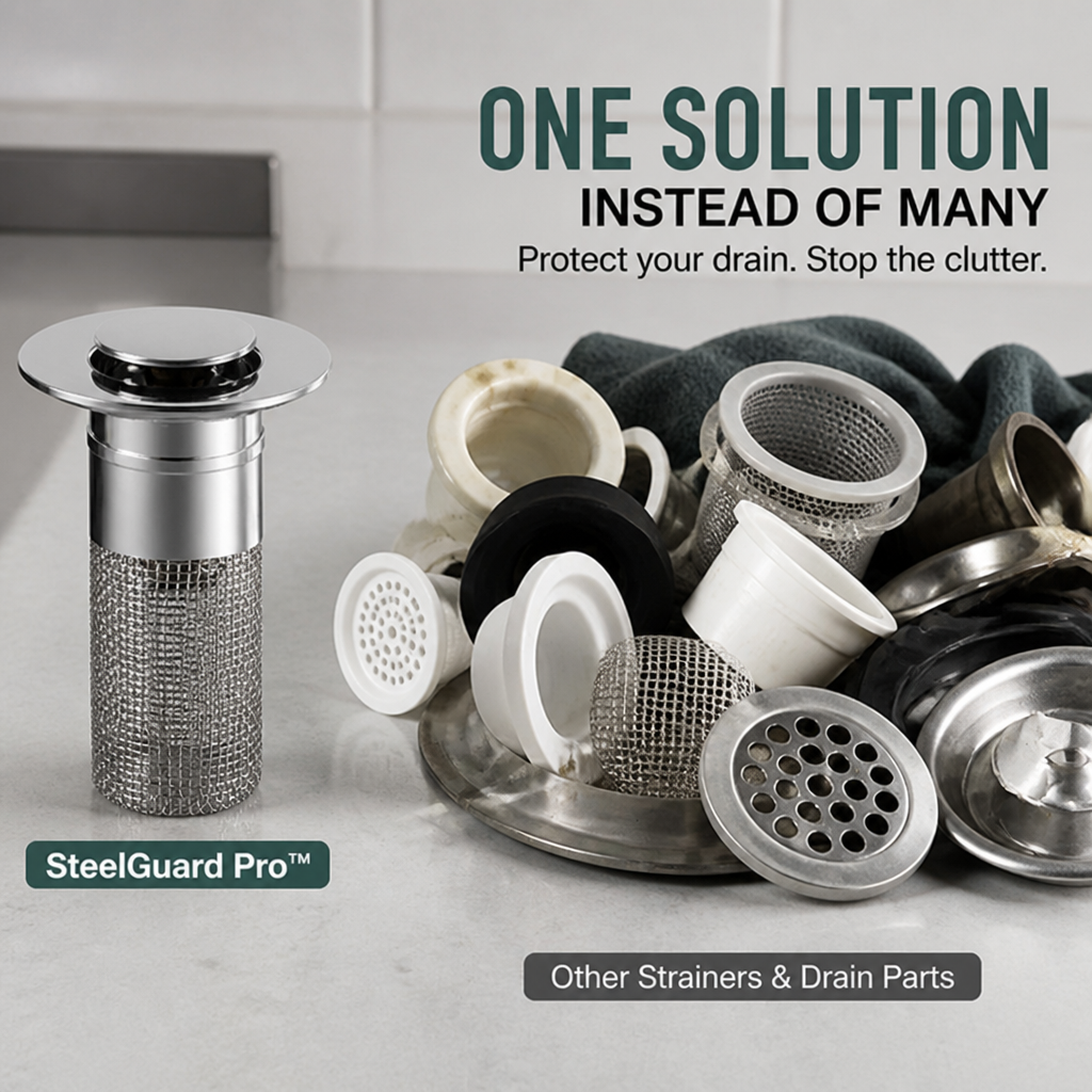 SteelGuard Pro™ — Protect Your Treasures and Keep Your Sink Flowing Effortlessly Every Day