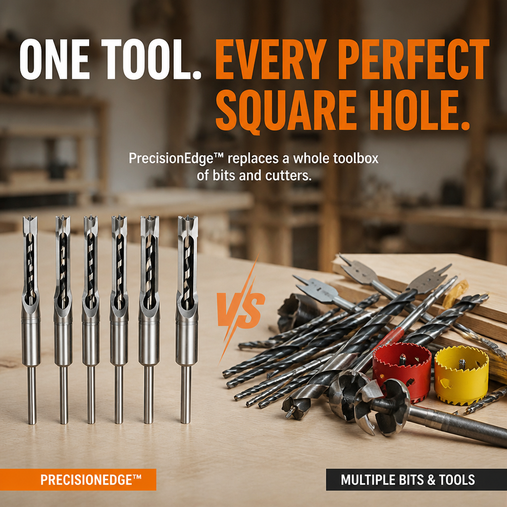 PrecisionEdge™ — Slice Perfect Square Holes That Make Your Craft Shine