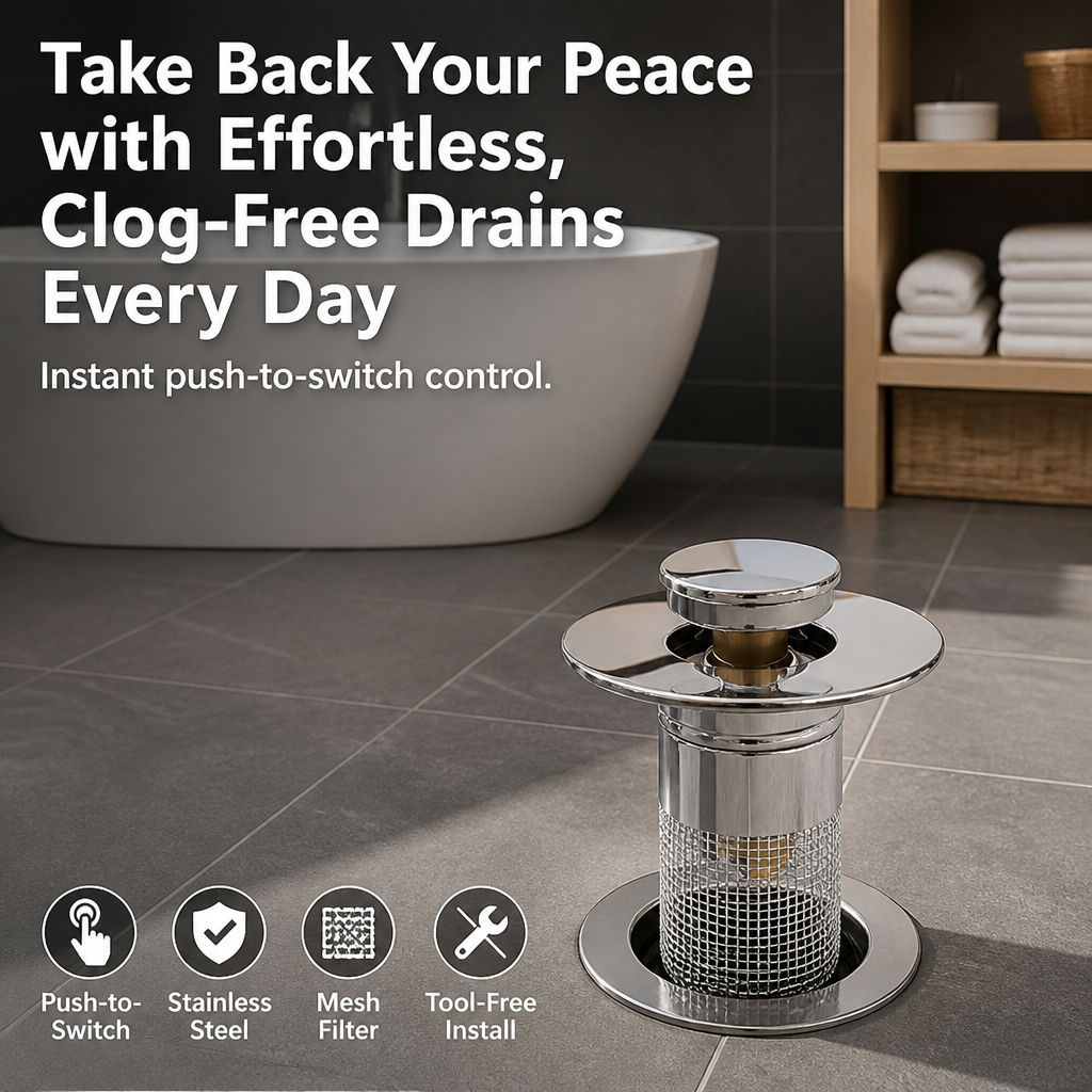 ClearFlowPro™ — Take Back Your Peace with Effortless, Clog-Free Drains Every Day