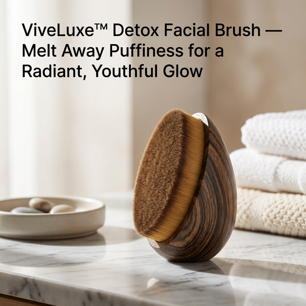 ViveLuxe™ Detox Facial Brush — Melt Away Puffiness for a Radiant, Youthful Glow