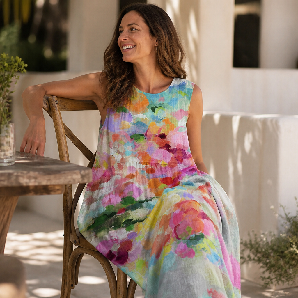 VivaLuna™ Color Splash Dress — Ignite Your Confidence with Every Breath of Color