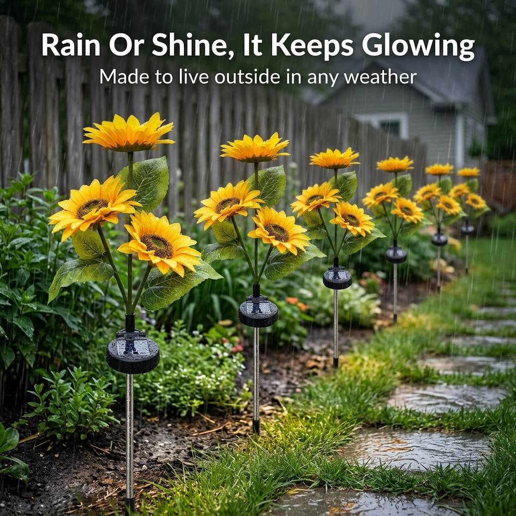 SunAura™ Solar Sunflower Lights — Transform Your Garden with Effortless, Magical Glow Every Night