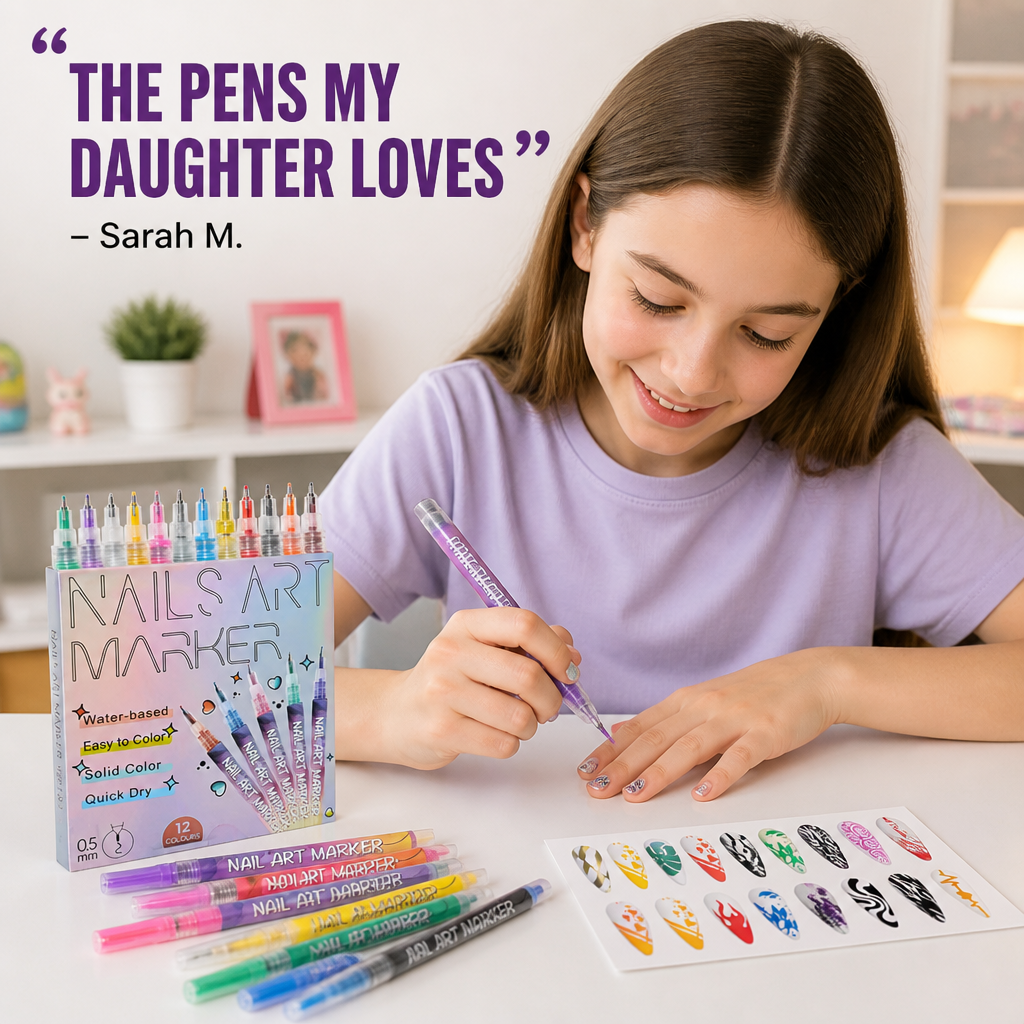 ColorKraft™ — Ignite Your Child’s Confidence with Lightning-Fast, Mess-Free Nail Art Fun