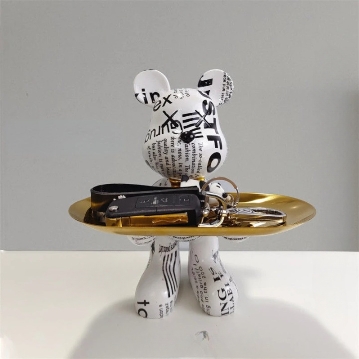 Charming Bear Figurine with Secret Storage for Essentials