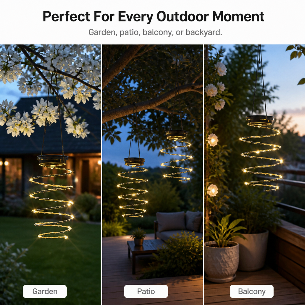 RadiantCurl™ — Transform Any Outdoor Space into a Warm, Wire-Free Glow of Cozy Elegance
