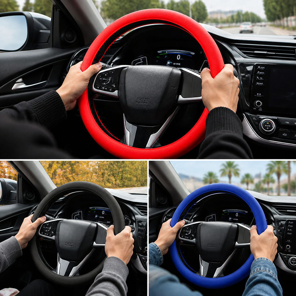 GripLux™ — Drive with Unshakable Control and Year-Round Comfort