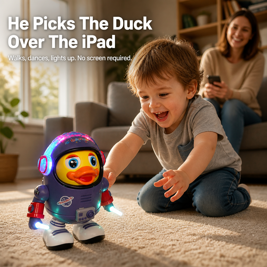 CosmoQuack™ — Tire Out Toddlers Without an iPad in Only 20 Minutes