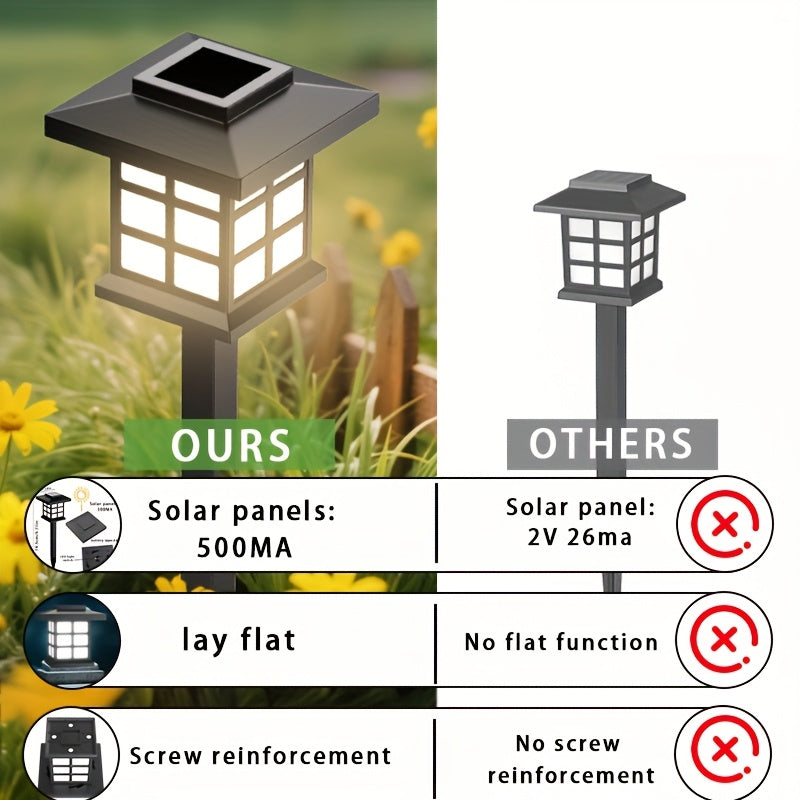 RadiantGlow - 24-Piece Multi-Hued Solar Garden Lighting Set