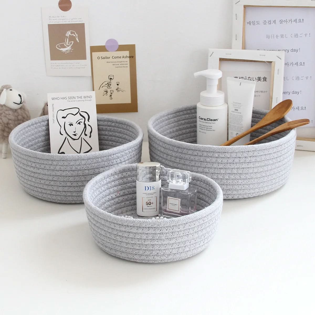 Organizer Basket for Storage – Soft Nest Design